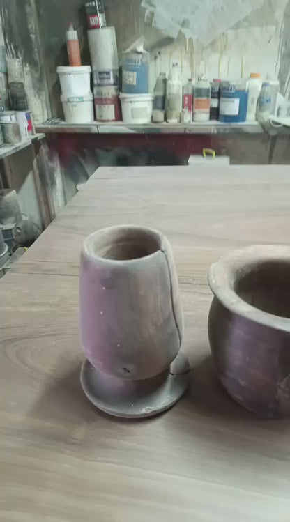 El Yapımı Otantik Ağaç Kökü Obje & Çanak Seti | Dekoratif Masif Ahşap Vazo Kase